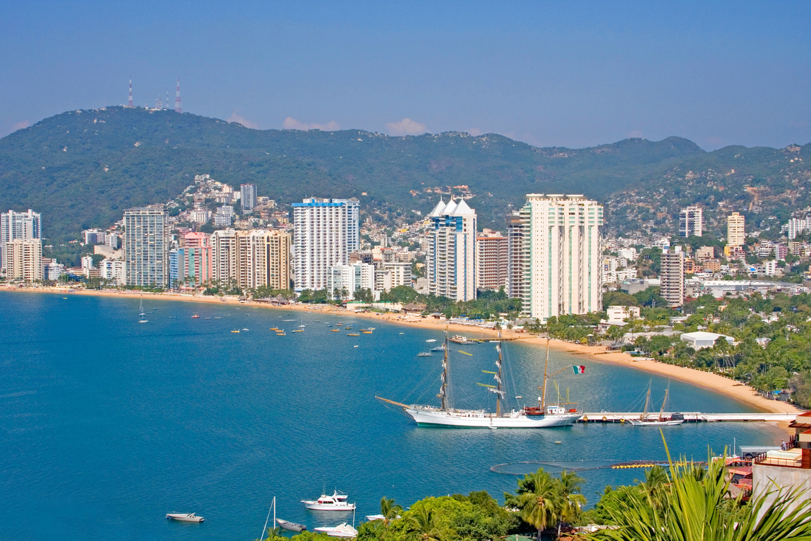 Acapulco beachfront, Mexico